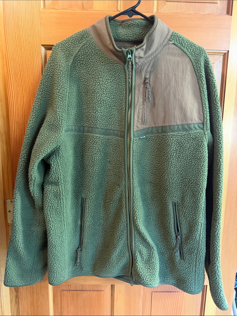 Howler Brothers Heed The Call Sherpa Fleece Jacket Olive Green L